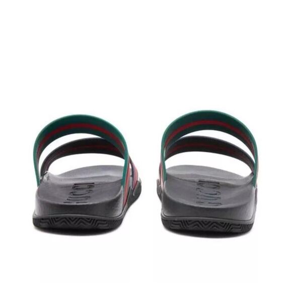 Gucci Agrado GRG 10/ US 10.5 Slides Multicolor Rubber Slip-On Sandals NIB - Picture 3 of 13